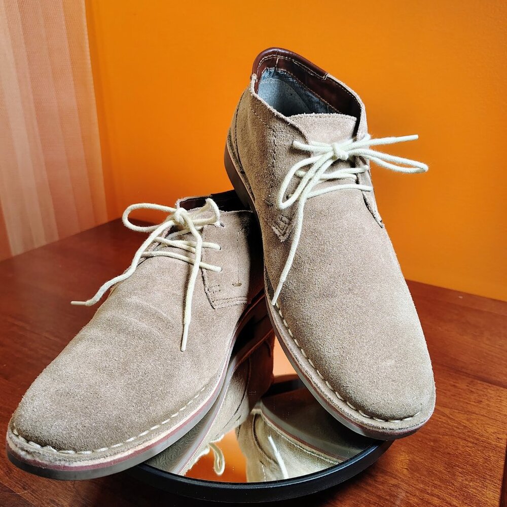 Kenneth Cole Desert Wind Suede Chukka Boots Men’s Casual Desert Shoes Size 9.5